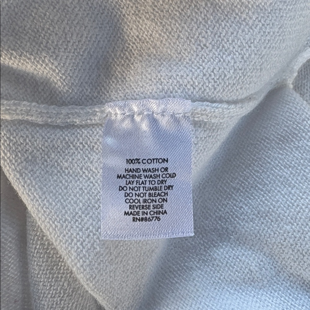 J Society White Hoodie with Green Details woman’s medium - Picture 9 of 9